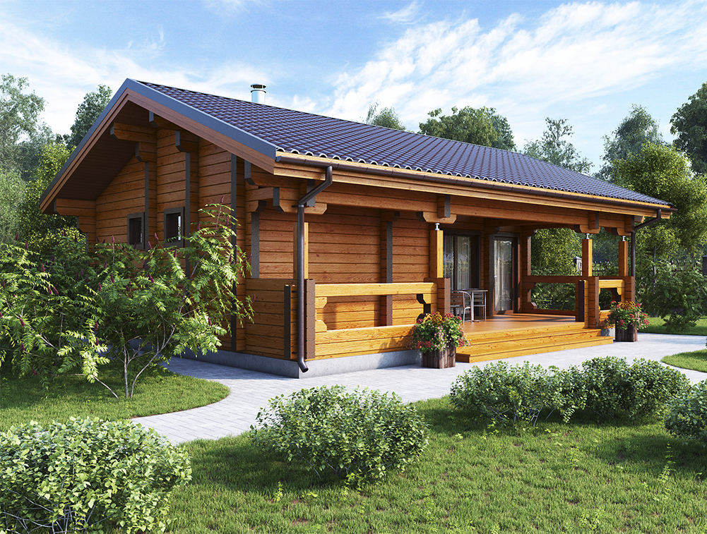 Баня из бруса VZ-608